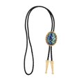 thumbnail image 1 of Retro Bolo Tie Joyería Collar Cadena de moda para novia Cumpleaños Dorado Zulema Corbata de vaquero, 1 of 8