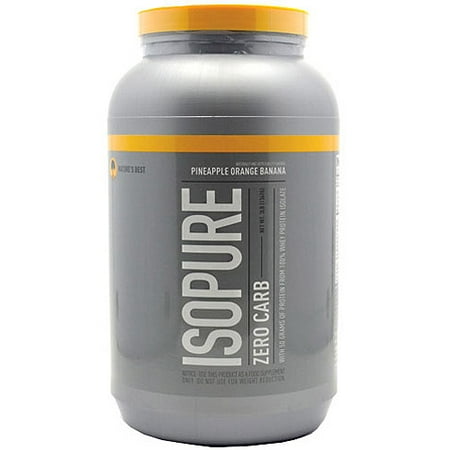Nature's Best Zero Carb Isopure Protein Powder, Pineapple Nature's Best Zero Carb Isopure Protein Powder, Pineapple