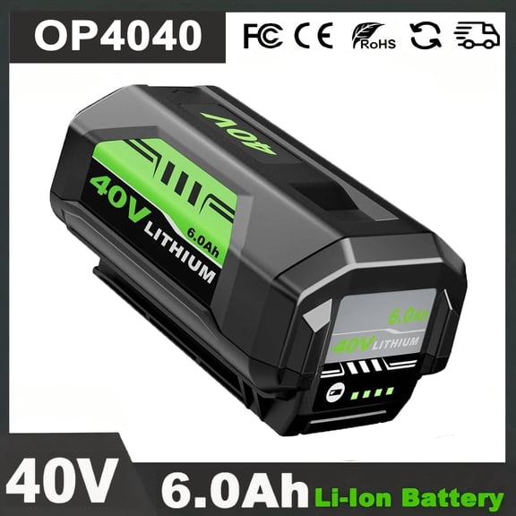 Mingsci 6.0Ah Replacement for Ryobi 40V Battery Compatible with Ryobi 40 Volt Lithium Battery OP4050 OP4060 OP4040 OP4020