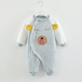 thumbnail image 2 of TAIAOJING Baby Boys'Girls' Snap-Up Rompers Long Sleeve Cartoon Prints Warm Jumpsuit Outfit 9-12 Months, 2 of 4