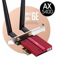 thumbnail image 4 of Cudy AX5400 Wireless WiFi 6E PCIe Card for PC, Bluetooth 5.3, AX210 Module Inside, Bluetooth 5.2/5/4.0, 802.11ax/ac/a/b/g/n, Windows 11,10, WE3000S, 4 of 9