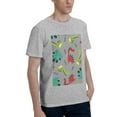 thumbnail image 2 of Bingfone Cute Dinosaur Men'S Loose Fit Short-Sleeve Pocket T-Shirt, 2 of 7