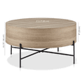 thumbnail image 4 of Bouclair Table Basse en Placage Taupe et Métal, 4 of 10