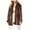 Brown, variant on Women's Jacket Leather Blazer Solid Long Sleeve Lapel Button Down Moto Biker Suit Lightweight Jacket