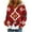 Red, variant on Womens Flannel Fleece Cardigans Button Down Long Sleeve Fall Sweater Drop Shoulder Slouchy Loose Casual Tops Red, XL