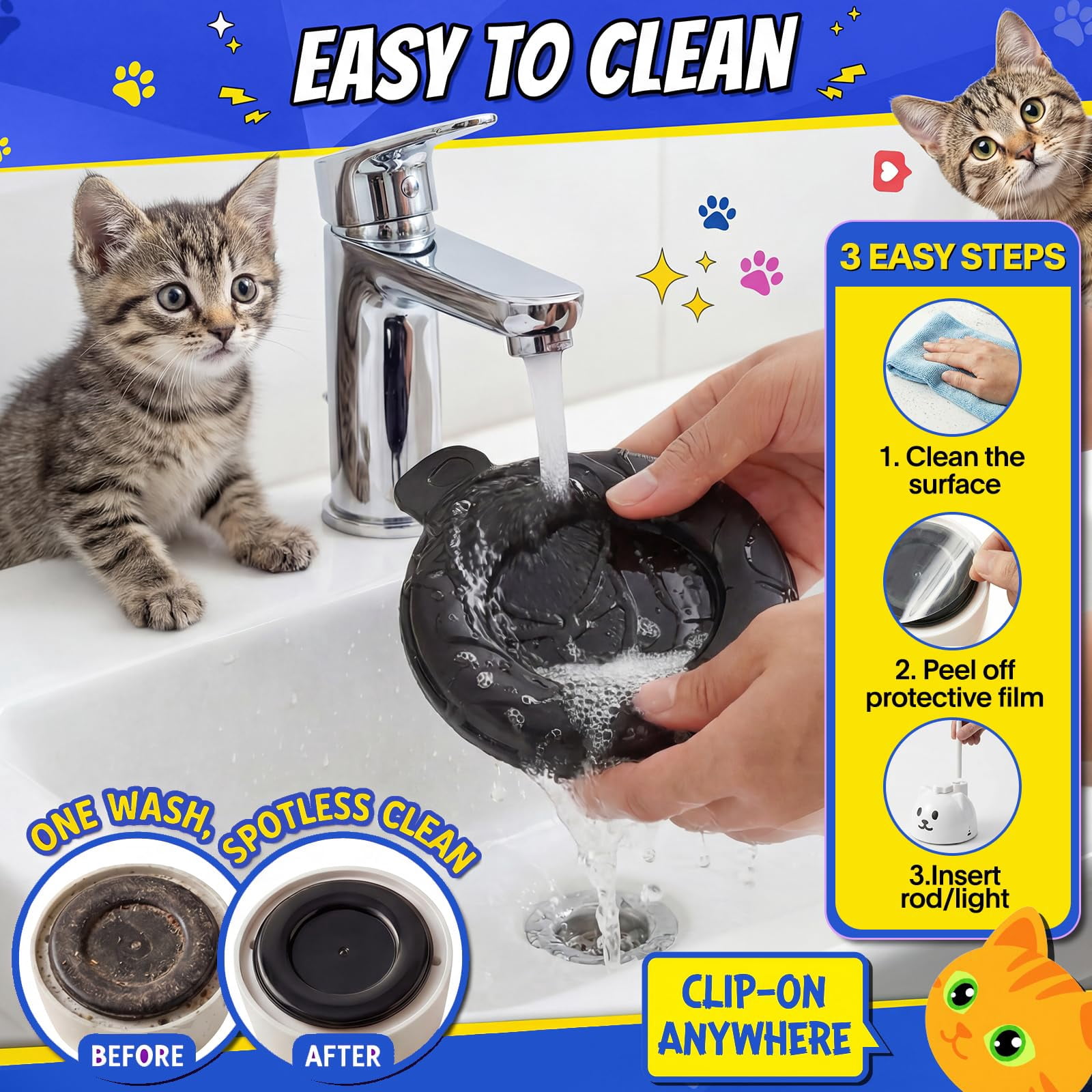 Interactive Cat Toys For Indoor Cats - Automatic Flying Bird  Usb Rechargeable Electric Teaser With Strong Sticky Base Smart Motion Self-play Bored Cats(green)