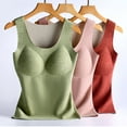 thumbnail image 7 of Mepaouo Women's Fleece Lined Thermals Underwear Tops Base Layer Tank Top Vest for Cold Weather(Green,XL), 7 of 7