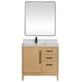 thumbnail image 2 of Gara 36" Single Bath Vanity in Washed Ash Grey w/ White Grain Composite & Mirror, 2 of 17