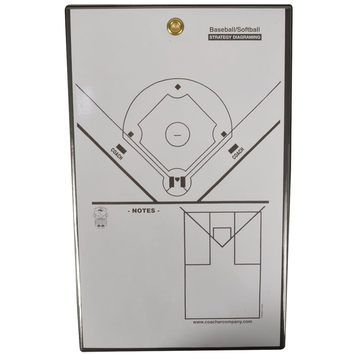 The Coacher Hybrid Baseball and Softball Line-Up Magnetic Coaching Board