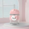 thumbnail image 5 of kkbbma under $5 Cartoon Water Cup, CartoonChildren'sDrinking Cup, Glass StRaws Tumbler with Lid, Colorful Cat Face InsulatedKidsWater Bottle, Leak-Proof Portable Beverage Container, 5 of 6