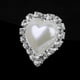 thumbnail image 4 of 10x Diamante de Imitación de Cristal Botón de Perla Parte Posterior Plana Decoración de Artesanía de Boda Macarena Botones de perlas de diamantes de imitación, 4 of 8