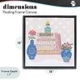 thumbnail image 4 of Stupell Industries Eclectic Cozy Boho Self Care Books Black Floating Frame Canvas Art, 18 x 18, by Connie Summers, 4 of 8