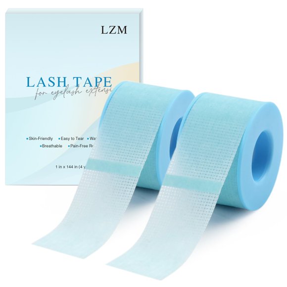 LZM Cinta para Pestañas de Gel de Silicona 2 Rollos 2,5 cm x 3,7 m