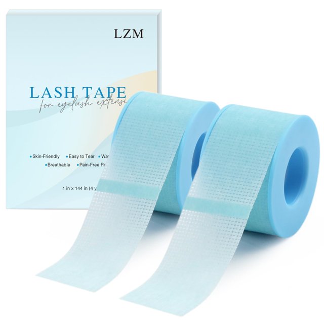 LZM Cinta para Pestañas de Gel de Silicona 2 Rollos 2,5 cm x 3,7 m