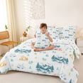 thumbnail image 4 of Catabedysis Minimal Camping 7-Piece Twin Bedding,Mountain Tent Pattern Bedding Comforter Set For Boys,Multicolor,Polkadot Reversible, 4 of 7
