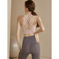 thumbnail image 7 of Top-kevin Sports Bras for Women, High Impact Push Up Criss Cross Back Padded Strappy Workout Running Sports Yoga Bras for Large Bust, 7 of 7