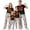 Halloween Pajamas #01, variant on Family Halloween Pajamas Matching Sets, Black Jack‑o‑Lantern Face Soft Short Sleeve Top and Long Pants Halloween Pajamas for Family, 2 Piece Holiday Sleepwear Halloween Family Pjs Set