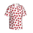 thumbnail image 2 of Haiem Cartoon Strawberry Printed Hawaiian Shirt for Men - Men’s Casual Beach Summer Shirts - Stretch Fabric with Modern Fit-XX-Large, 2 of 9