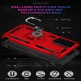 thumbnail image 4 of AggXpf Samsung Galaxy A54 5G Case, Rugged Protective Phone Case, Dual Layer Protective Phone Cover for Galaxy A54 5G, Red, 4 of 5