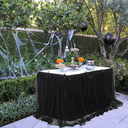 

Hxroolrp Home Decor Table Cloth Table Skirt Wedding Birthday Party Dessert Table Decoration Tulle Table Skirt