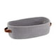 thumbnail image 4 of Cesta de almacenamiento tejida con cuerda de algodón, cesta de baño sencilla con asas para Gris, 4 of 9