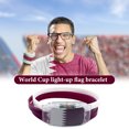 thumbnail image 3 of Pulsera con bandera LED Juego de fútbol de silicona Pulseras con bandera nacional para animar al equipo Sywqhk Para Estrenar, 3 of 6