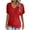 Red, variant on Besolor Summer Tunic Tops for Women V Neck Short Sleeve Eyelet Shirts Casual Going out Dressy Blouses