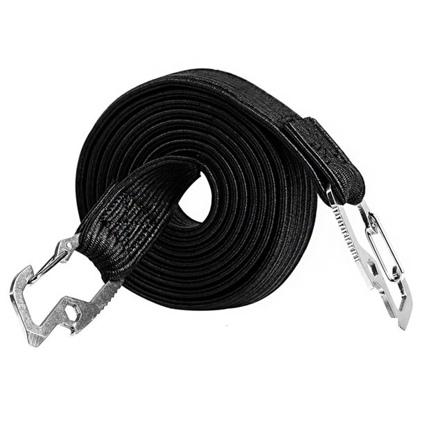 Fiudx Cuerda Elástica para Equipaje de Bicicleta, Correa de Cordón Extensible, Envoltura de Nailon Duradera, Carga Segura para Motocicletas, Automóviles y Bicicletas, Ayuda Versátil para Viajes Por C