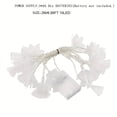 thumbnail image 4 of CHUANK [Fairy Light String] 2m 10 LED Fiber Optic Fairy Light String | Artificial Flower Garland with Warm White Glow  Battery-Operated (Batteries Not Included) for Christmas Halloween We, 4 of 6