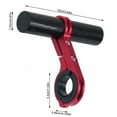 thumbnail image 4 of bedienty Mountain Bicycle Handlebar Extender Universal Handle Bar Speed Meter Holder Extension Bracket Adapter Outdoor Frame Red Carbon Fiber 1Set, 4 of 6