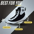 thumbnail image 4 of Professional Boxing Shoes Breathable Wrestling Shoes, Training Shoe for Adult & Youth Men Women Non Slip Rubber Sole Lightweight Boots (White & Black, 8), 4 of 6