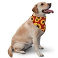 thumbnail image 2 of Bingfone Sunflowers On Red-Washable Dog Scarf Triangle Adjustable Puppy Bandana Bib Handkerchief For Medium Large Dog Cat, 2 of 9