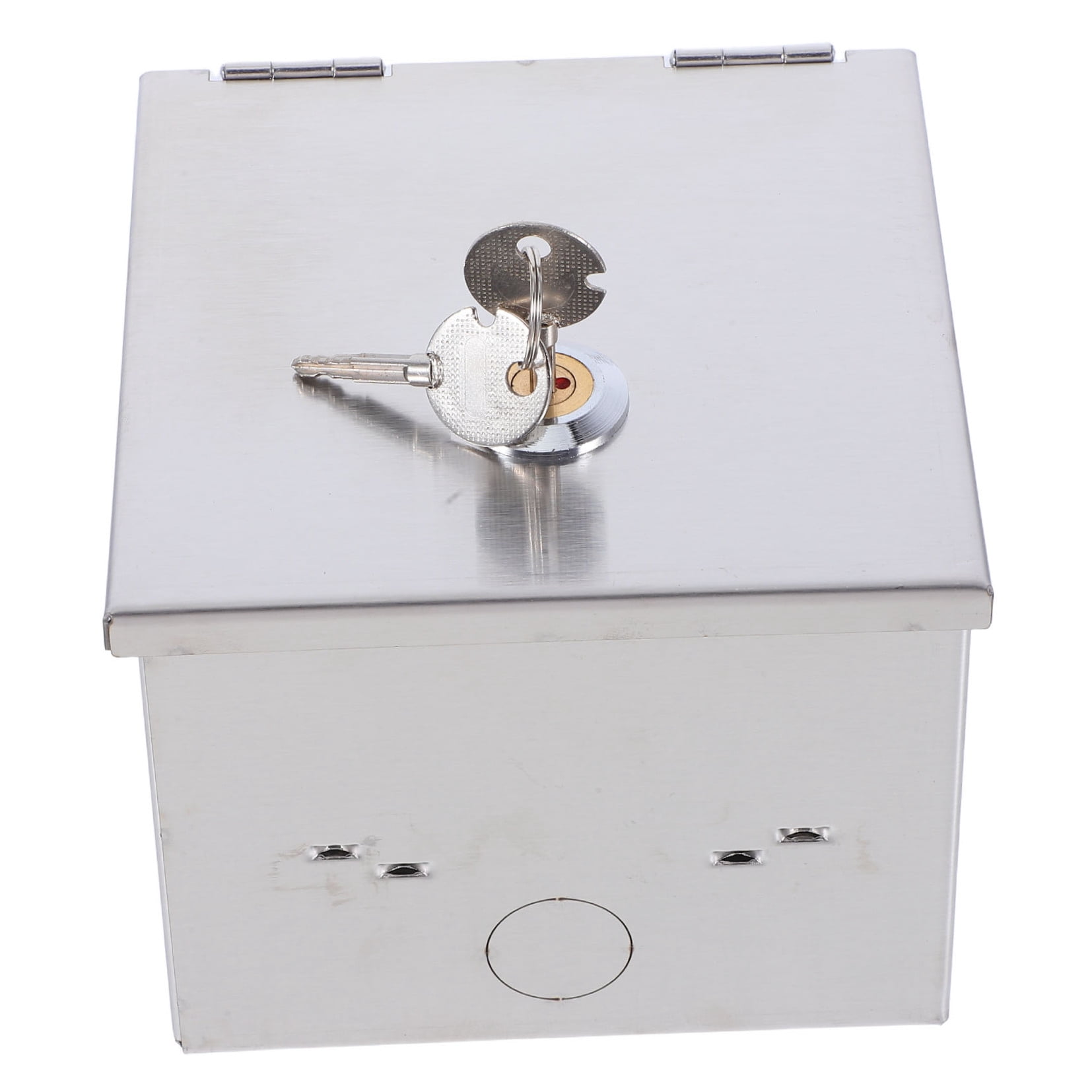 YSNOOWE Weatherproof Electrical Box Socket Storage Box Stainless Steel 1Set For Public Areas