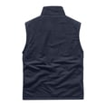 thumbnail image 4 of LOVZFMLL Jackets for Men's Thin Workwear Solid Color Stand Collar Sleeveless Jacket Tank, 4 of 5