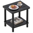 thumbnail image 1 of Lejaneoye Outdoor Side Table 2-Tier Small Outdoor Table For Patio Adirondack Side Table For Outside Or Indoor Bamboo End Table For Pool Porch Weather Resistant Easy Maintenance, 1 of 1