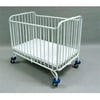 L A BABY 82 L. A.baby commercial grade compact folding metal crib- White