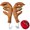 A, variant on TERGAYEE Car Christmas Reindeer Antler Decorations,Christmas Car Decor Kit with Jingle Bells Rudolph Reindeer and Red Nose,Auto Accessories Decoration Kit for Car Van Truck,Xmas Gift Set