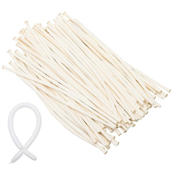 50pcs Strip Latex Balloons Decorative Twisting Balloons Party Favors Strip Balloons