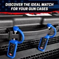 thumbnail image 2 of TSA Approved Gun Case Locks (2-Pack) - MonoShaft Cut-Resistant Hardened Steel Shackle - Blue, 2 of 7