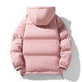 thumbnail image 4 of Aboser Womens Winter Puffer Jackets Warm Quilted Jacket with Hood Plus Size Stand Collar Coats Casual Thick Outerwear Long Sleeve Zip Up Coat with Pockets, 4 of 4