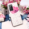 thumbnail image 2 of Allytech Wallet Case for Samsung Galaxy Note 20 Ultra, 3D Pattern Design PU Leather Folding Stand Protection Cards Holder Anti-scratch TPU Bumper Flip Cover for Galaxy Note 20 Ultra, Flower, 2 of 10
