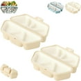 thumbnail image 2 of 2026 New 6 In 1 Onigiri Mold, Triangle Onigiri Mold, Onigiri Molds Set For Musubi & Japanese Rice Balls, Easy-Release Nonstick Onigiri Press, Quick To Shape, Store, Carry & Clean (2* White), 2 of 7