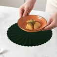 thumbnail image 1 of Uklsqma Modern Trend Thermal Barrier Dining Mat | Heatproof Insulating Trivet for Hot Dishes | Floral Pattern Non-Slip Placemat | Durable Easy-Clean Kitchen Table Protector 11.8In, 1 of 6