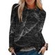 thumbnail image 2 of Camiseta de moda Sexy informal de Halloween para mujer, camiseta estampada de manga larga con cuello redondo y fruncido, blusa, Tops Pompotops FGAJ8115, 2 of 5