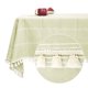 thumbnail image 1 of Deconovo Decorations Tablecloths Oblong Poly-Cotton Blend Tassel Waterproof Fade Resistant Table Cover for Outdoor Picnic, 54x108 Inch, Green, 1 of 7