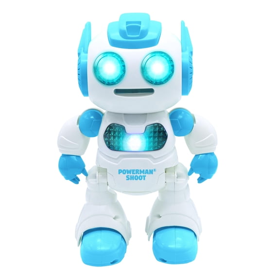 Powerman® Shoot STEM robot. dance. music. demo incl remote control & foam discs