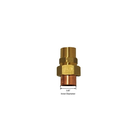 Copper Specialty Fittings (Libra Supply 1/2 inch Lead Free Copper Sweat Male Union C x M (Copper + Brass) Solder Joint, (click in for more size options)1/2'' Copper Pressure Pipe Fitting Plumbing)