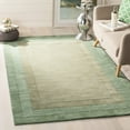 thumbnail image 3 of Safavieh Impressions Collection IM821D Handmade Green and Beige Premium Wool Area Rug (4' x 6'), 3 of 5
