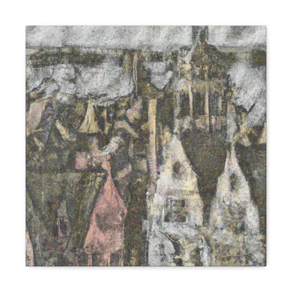 Tudor Pointillist Dream - Canvas