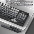thumbnail image 4 of FREEWOLF M96 Wireless Gaming Keyboard Creamy Membrane with Rainbow Backlight,Media Knob,LCD Screen,Dual Mode-Bluetooth/2.4Ghz,Ball Shape PBT Keycap 94 Key..., 4 of 7